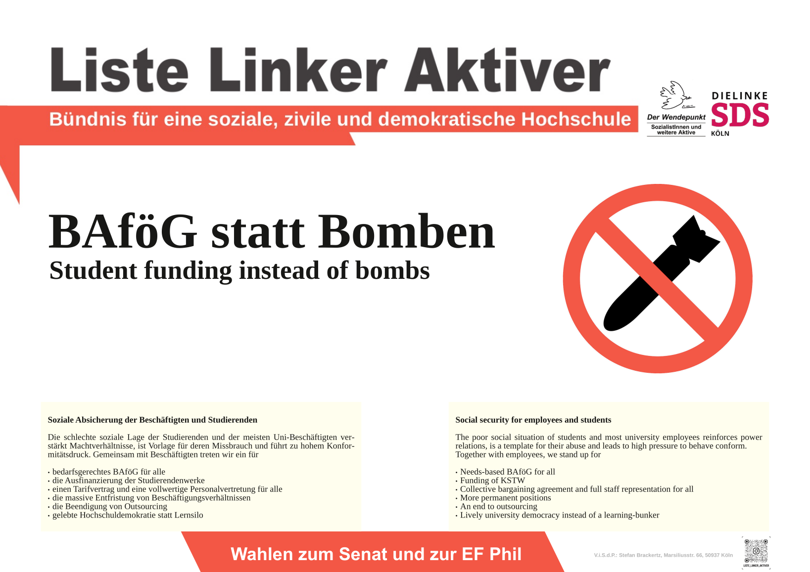 BAföG statt Bomben!